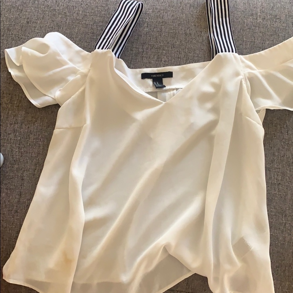 White off shoulder blouse